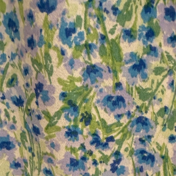 Monteau Blue and Green Floral Maxi Dress XS - Picture 6 of 9